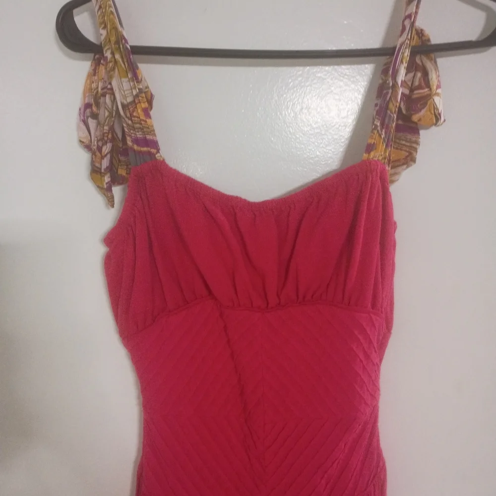 Free People Vibrant Pink Maxi Dress